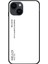 Iphone 15 Koruyucu Temperli Cam+Pc Back Tpu Çerçeve Gradyanı Kasa Beyaz Telefon Kılıfı (Yurt Dışından) 1