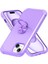 Iphone 15 Plus Için Kickstand Light Mor ile Anti Drop Pc+Tpu Telefon Geri Telefon Kılıfı (Yurt Dışından) 3