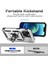 Iphone 15 Vaka Slayt Kamera Koruyucu Metal Yüzük Kickstand Pc+Tpu Telefon Silver Telefon Kılıfı (Yurt Dışından) 2