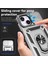 Iphone 15 Vaka Slayt Kamera Koruyucu Metal Yüzük Kickstand Pc+Tpu Telefon Silver Telefon Kılıfı (Yurt Dışından) 5