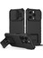 Kickstand Black ile iPhone 15 Pro Pc+Tpu Kapağı Şok Geçirmez Telefon Kabuğu Telefon Kılıfı (Yurt Dışından) 1