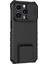 Kickstand Black ile iPhone 15 Pro Pc+Tpu Kapağı Şok Geçirmez Telefon Kabuğu Telefon Kılıfı (Yurt Dışından) 2