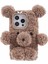 Iphone 15 Pro 3D Bear Furry Peluş Yumuşak Tpu Kış Sıcak Koruyucu Telefon Telefon Kılıfı (Yurt Dışından) 1