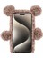 Iphone 15 Pro 3D Bear Furry Peluş Yumuşak Tpu Kış Sıcak Koruyucu Telefon Telefon Kılıfı (Yurt Dışından) 2