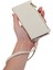 Iphone 15 Pro Case Için Litchi Doku Fermuarı Pocket Anti Drop Deri Strap White Telefon Kılıfı (Yurt Dışından) 2