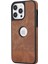 Iphone 15 Pro Max Case Bırak Damdan Dirençli Pu Deri Kaplamalı Tpu Logo Cep Telefonu Kabuk Kahverengi Görüntüleyin Telefon Kılıfı (Yurt Dışından) 2