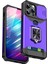 Iphone 15 Pro Case Anti Cratch Pc+Tpu Kickstand Telefon Geri Kapağı Slayt Lens Koruyucu Mor Telefon Kılıfı (Yurt Dışından) 1