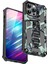Iphone 15 Pro Pc+Tpu Kickstand Şok Geçirmez Arka Işığı Yeşil Telefon Kılıfı (Yurt Dışından) 1