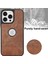 Iphone 15 Pro Max Case Bırak Damdan Dirençli Pu Deri Kaplamalı Tpu Logo Cep Telefonu Kabuk Kahverengi Görüntüleyin Telefon Kılıfı (Yurt Dışından) 4