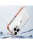 Iphone 15 Pro Max Anti Drop Hard Pc+Yumuşak Tpu+Tpe Telefon Orange Için Crystal Clear Telefon Kılıfı (Yurt Dışından) 4