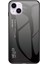 Iphone 15 Plus Gradyan Renkli Temperlenmiş Cam+Pc+Tpu Şok Geçirmez Drahası Siyah Gri Telefon Kılıfı (Yurt Dışından) 1