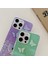 Iphone 15 Pro Case Için Tpu Epoksi Dönme Dönme Çarkı Sparkle Glitter Mor Telefon Kılıfı (Yurt Dışından) 4