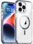 Iphone 15 Pro Için Manyetik Tpu+Tpe+Pc Telefon Geri Kapağı Mavi ile Uyumlu Telefon Kılıfı (Yurt Dışından) 1