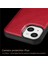 Iphone 15 Slim Fit Shell Pu Deri+Tpu+Pc Retro Telefon Korusu Kırmızı Telefon Kılıfı (Yurt Dışından) 5