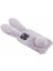 Iphone 15 Pro Fluffy 3D Bunny Kulakları Kış Kış Sıcak Yumuşak Tpu Telefon Vaka Işığı Gri Telefon Kılıfı (Yurt Dışından) 3