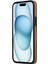 Iphone 15 Plus Artı Cep Telefonu Kasası Çizik Geçirmez Pu Deri Kaplı Tpu Koruyucu Kabuk Kahverengi Telefon Kılıfı (Yurt Dışından) 4
