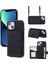 Iphone 13 Mini 5.4 Inç Cep Telefonu Izgara Baskılı Pu Deri Kaplamalı Tpu Kickstand Cover Black Telefon Kılıfı (Yurt Dışından) 1