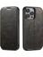 Iphone 15 Pro Cep Telefonu Için Drop Anti Deri Stand Kapağı Black ile Uyumlu Telefon Kılıfı (Yurt Dışından) 1