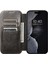 Iphone 15 Pro Cep Telefonu Için Drop Anti Deri Stand Kapağı Black ile Uyumlu Telefon Kılıfı (Yurt Dışından) 5