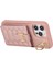 Iphone 15 Pro Pu Deri+Tpu Telefon Kabuk Tutucu Cep Telefonu Halka Tutucu Kickstand Rose Altın Telefon Kılıfı (Yurt Dışından) 4