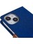 Iphone 15 Plus Case Canvas Doku Pu Deri Stand Telefon Mavisi Telefon Kılıfı (Yurt Dışından) 5