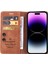 iPhone 14 Pro Max Deri Emme Bardakları Kapatma Telefon Kahverengi Telefon Kılıfı (Yurt Dışından) 2