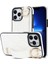 Iphone 13 Pro Kickstand Case Wave Desen Anti Drop Pu+Tpu Telefon Koruyucu Beyaz Telefon Kılıfı (Yurt Dışından) 1