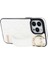 Iphone 13 Pro Kickstand Case Wave Desen Anti Drop Pu+Tpu Telefon Koruyucu Beyaz Telefon Kılıfı (Yurt Dışından) 3