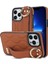 Iphone 13 Pro Kickstand Case Wave Desen Anti Drop Pu+Tpu Telefon Koruyucu Brown Telefon Kılıfı (Yurt Dışından) 1