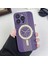 Iphone 15 Pro Max Yumuşak Tpu Şok Geçirmez Lens Film Purple ile Saat Tasarımı Manyetik Kasa Telefon Kılıfı (Yurt Dışından) 1