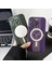 Iphone 15 Pro Max Yumuşak Tpu Şok Geçirmez Lens Film Purple ile Saat Tasarımı Manyetik Kasa Telefon Kılıfı (Yurt Dışından) 2