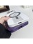 Iphone 15 Pro Max Yumuşak Tpu Şok Geçirmez Lens Film Purple ile Saat Tasarımı Manyetik Kasa Telefon Kılıfı (Yurt Dışından) 4