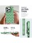 Iphone 15 Pro Max Textile Desen Bump Düzeltili Silikon Seri Işık Yeşil Telefon Kılıfı (Yurt Dışından) 5