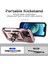 Iphone 15 Vaka Slayt Kamera Koruyucu Metal Yüzüğü Kickstand Pc+Tpu Telefon Çizgi Altın Telefon Kılıfı (Yurt Dışından) 3