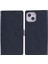 Iphone 15 Plus Için Moon Plus Pu Pu Deri Flip Shell Dark Mavi Telefon Kılıfı (Yurt Dışından) 1