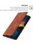 Iphone 15 Pro Max Pu Deri Cilt Yuvaları ile Cilt Touch Flip Stand Kahverengi Kahverengi Telefon Kılıfı (Yurt Dışından) 2