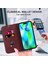 Iphone 15 Pro Max Magnetıc Telefon Kasası Pu Deri Deri Şok Geçirmez Stand Kırmızı Telefon Kılıfı (Yurt Dışından) 5
