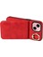 iPhone 15 Plus Için Case Litchi Doku Pu Deri+Tpu Cep Telefonu Kickstand Kırmızısı Telefon Kılıfı (Yurt Dışından) 4