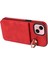 iPhone 15 Plus Için Case Litchi Doku Pu Deri+Tpu Cep Telefonu Kickstand Kırmızısı Telefon Kılıfı (Yurt Dışından) 5