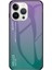 Iphone 15 Pro Temperli Cam Arka Pc+Tpu Gradient Renk Tasarımı Telefon Vaka Sınıflandırıcı Mor Telefon Kılıfı (Yurt Dışından) 1