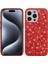 Iphone 15 Pro Max Için Parlak Glitter Sequins Tpu+Pc Kırmızı Telefon Kılıfı (Yurt Dışından) 1