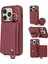 Iphone 15 Pro Case Deri+Tpu Kickstand Omuz Kayışı Pullu Telefon Kılıfı (Yurt Dışından) 1