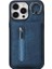 Iphone 15 Plus Fermuar Cep Deri+Tpu Kickstand El Kayışı ve Omuz Kayış Mavisi Telefon Kılıfı (Yurt Dışından) 1