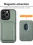 Iphone 15 Pro Fiber Pu Deri Kaplamalı Pc+Tpu Yeşil Telefon Kılıfı (Yurt Dışından) 3