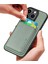 Iphone 15 Pro Fiber Pu Deri Kaplamalı Pc+Tpu Yeşil Telefon Kılıfı (Yurt Dışından) 4