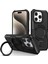 Iphone 15 Pro Max Ring Kickstand Case Tpu+Pc Manyetik Telefon Black Telefon Kılıfı (Yurt Dışından) 1