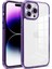 Iphone 14 Pro Max Case Pc+Tpu+Cam Işıltılı Toz Telefon Kabuğu Karanlık Mor Telefon Kılıfı (Yurt Dışından) 1