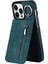 Iphone 12 Pro Max Ring Kickstand Rfıd Engelleme Pu+Tpu Cep Telefonu Mavisi Telefon Kılıfı (Yurt Dışından) 1