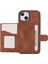 Iphone 13 Mini 5.4 Inç Cep Telefonu Izgara Baskılı Pu Deri Kaplamalı Tpu Kickstand Cover Brown Telefon Kılıfı (Yurt Dışından) 2