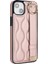 Iphone 13 Vaka Dalga Deseni Pu+Tpu Kickstand Rose Gold ile Telefon Kılıfı (Yurt Dışından) 2